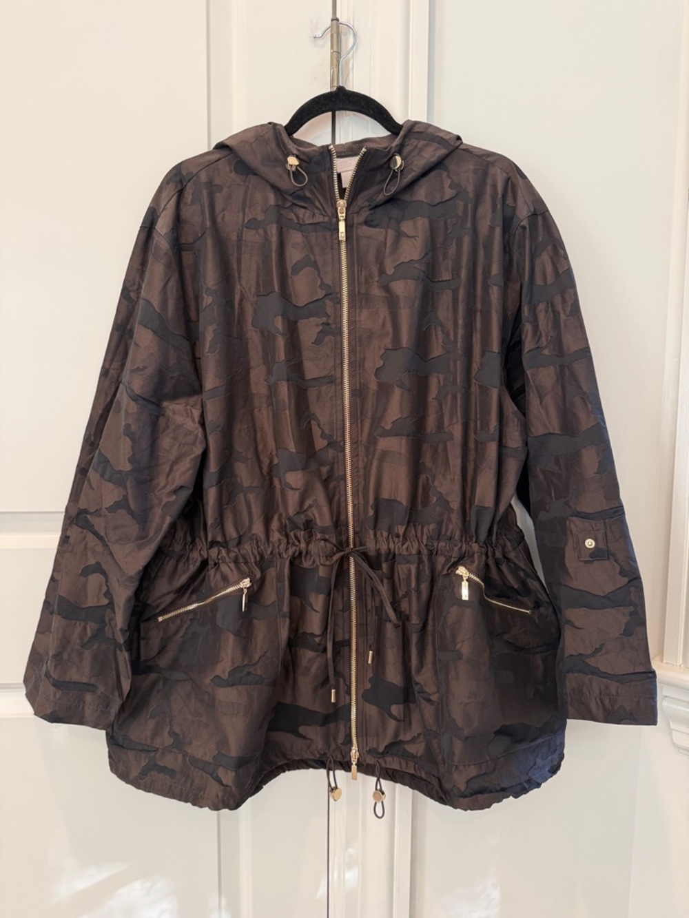 Chico's Zenergy Camo Hooded Utility Jacket Size 4/20